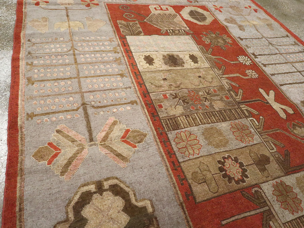 Antique East Turkestan Khotan Gallery Rug, No.32215 - Galerie Shabab