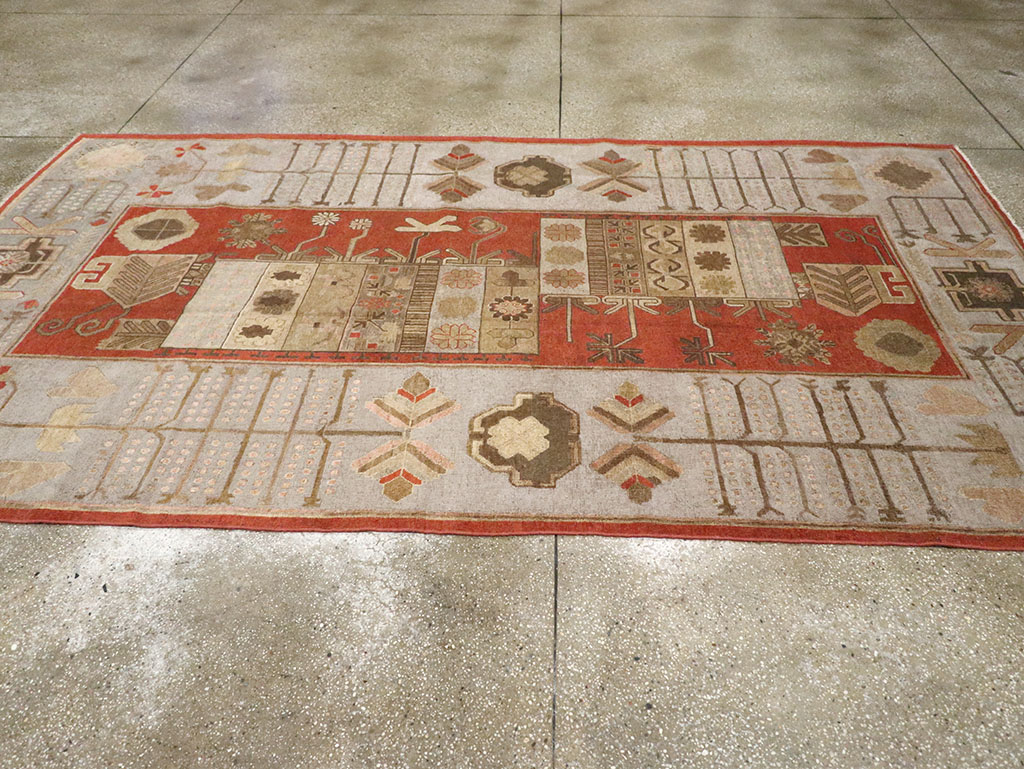 Antique East Turkestan Khotan Gallery Rug, No.32215 - Galerie Shabab