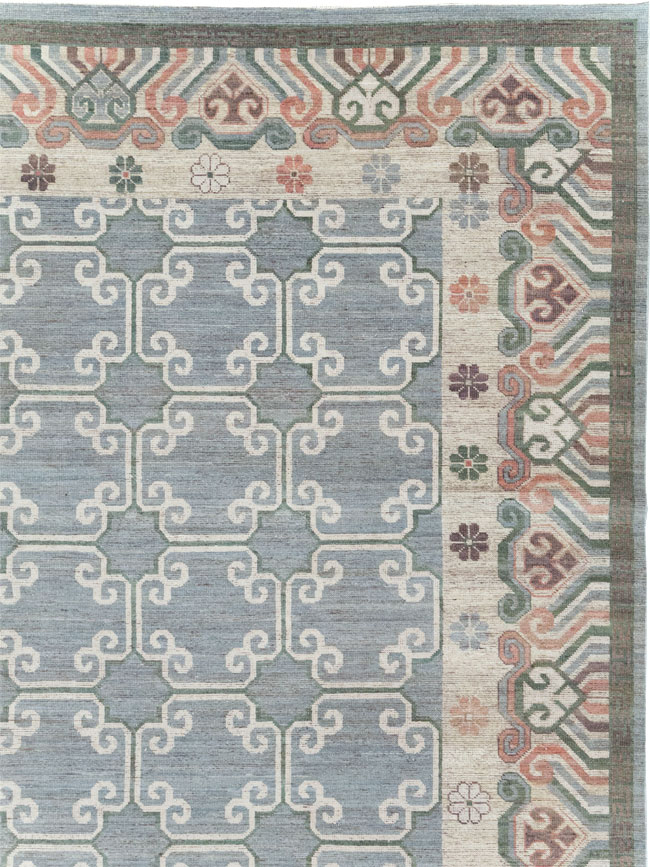 Modern East Turkestan Khotan Large Room Size Carpet, No.32219 - Galerie Shabab