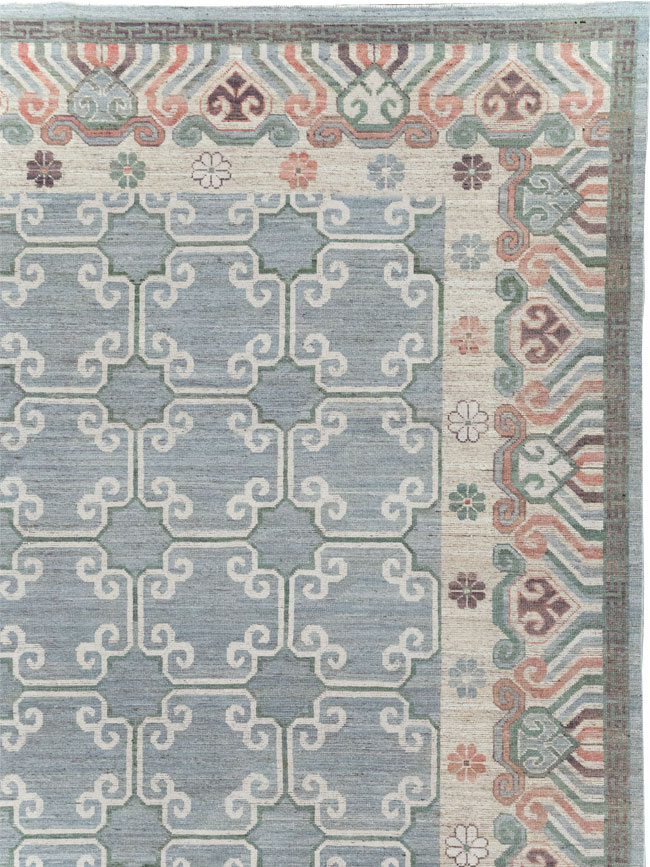 Modern East Turkestan Khotan Large Room Size Carpet, No.32219 - Galerie Shabab