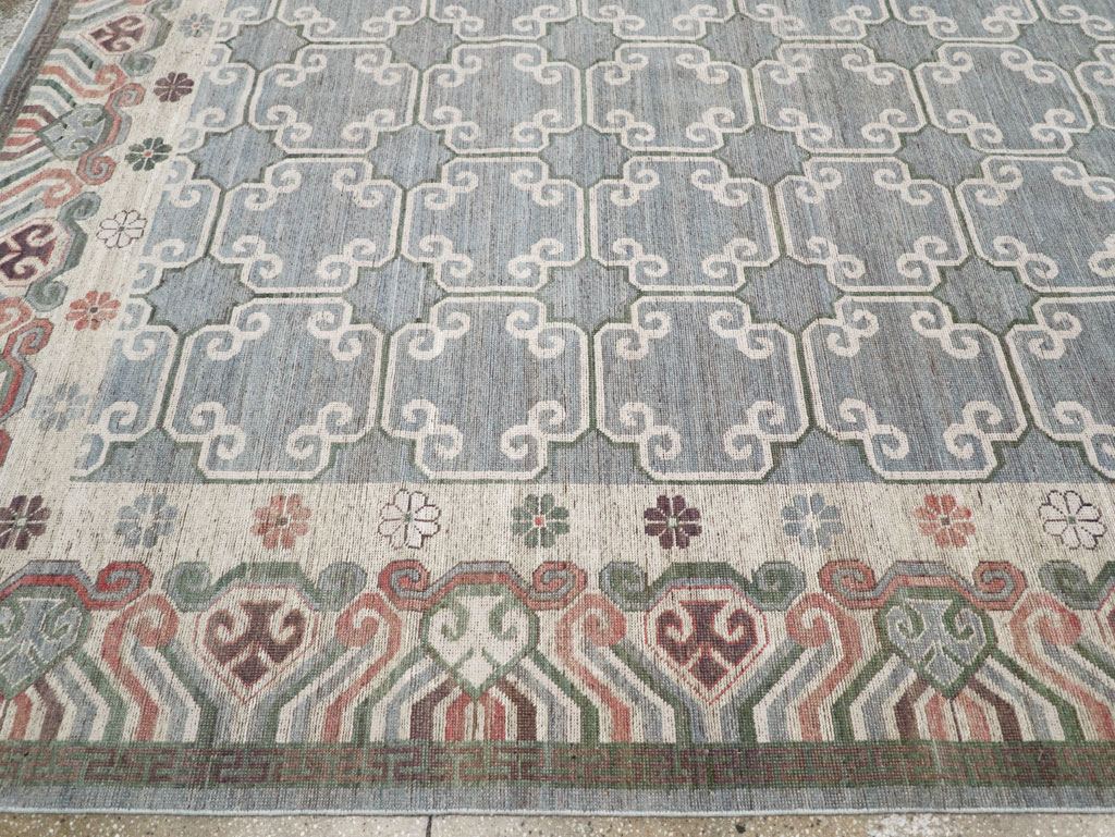 Modern East Turkestan Khotan Large Room Size Carpet, No.32219 - Galerie Shabab