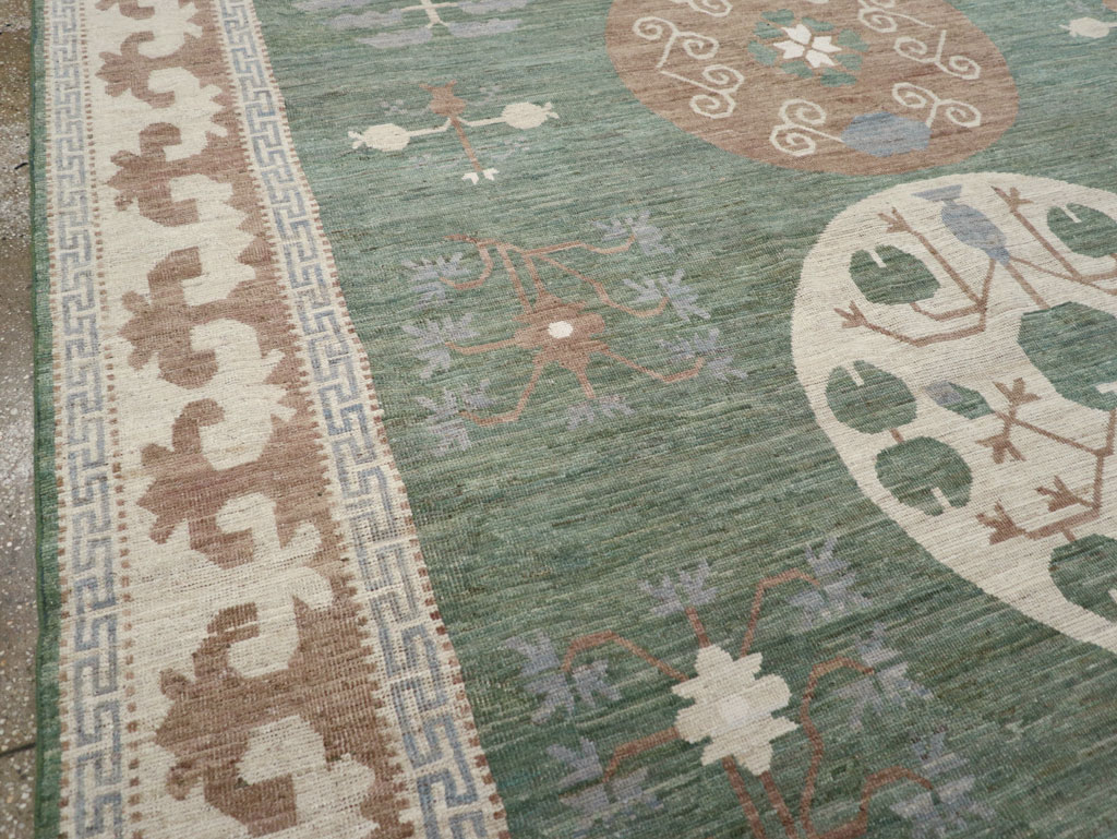 Modern East Turkestan Khotan Room Size Carpet, No.32220 - Galerie Shabab