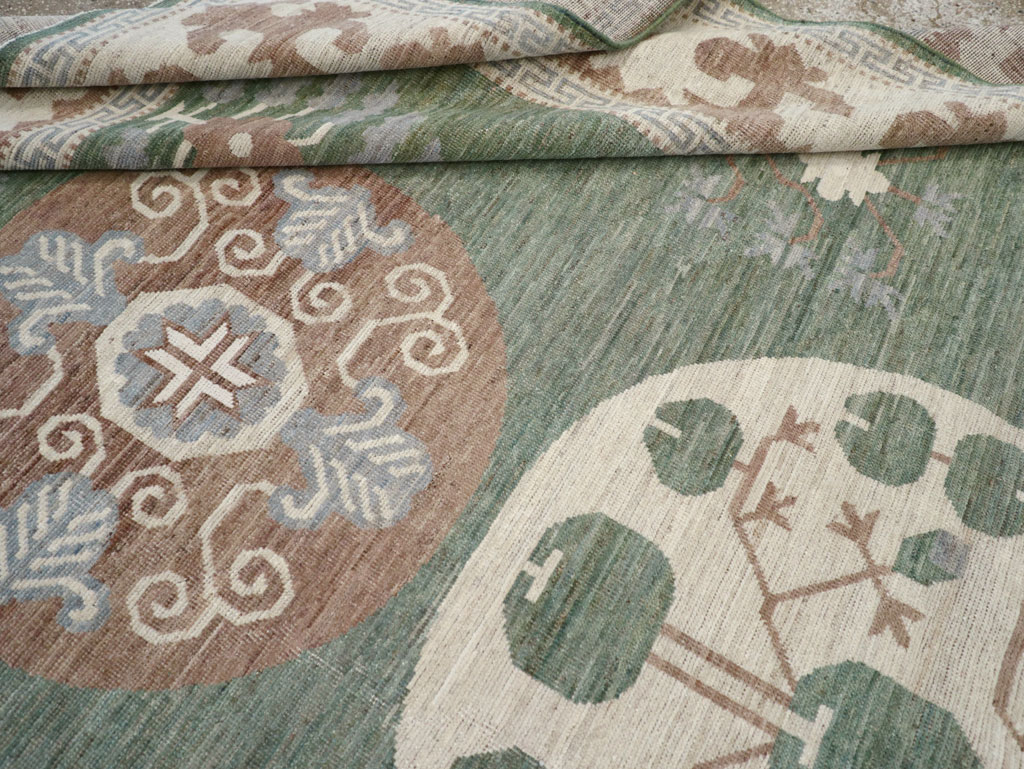 Modern East Turkestan Khotan Room Size Carpet, No.32220 - Galerie Shabab