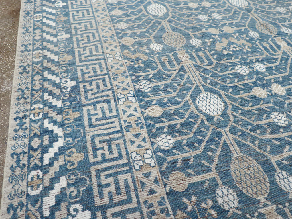 Modern East Turkestan Khotan Small Room Size Carpet, No.32221 - Galerie Shabab