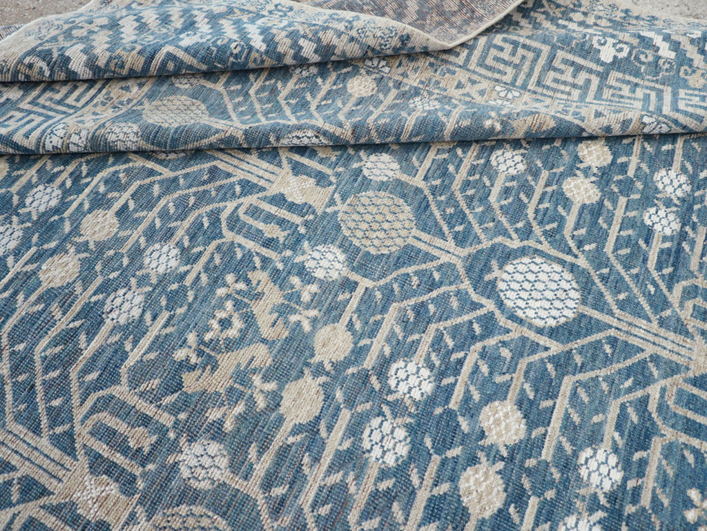 Modern East Turkestan Khotan Small Room Size Carpet, No.32221 - Galerie Shabab