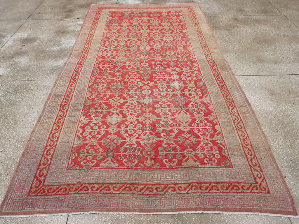 Antique East Turkestan Khotan Gallery Carpet, No.32227 - Galerie Shabab