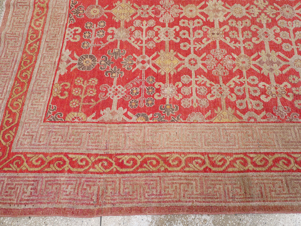 Antique East Turkestan Khotan Gallery Carpet, No.32227 - Galerie Shabab