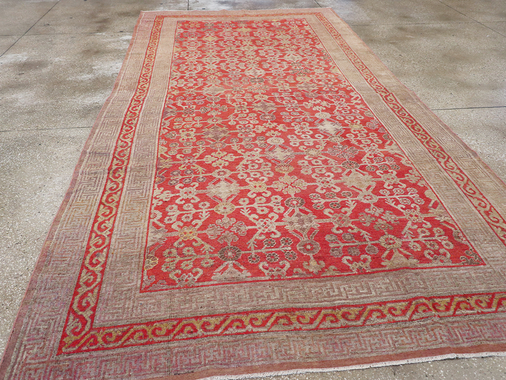 Antique East Turkestan Khotan Gallery Carpet, No.32227 - Galerie Shabab