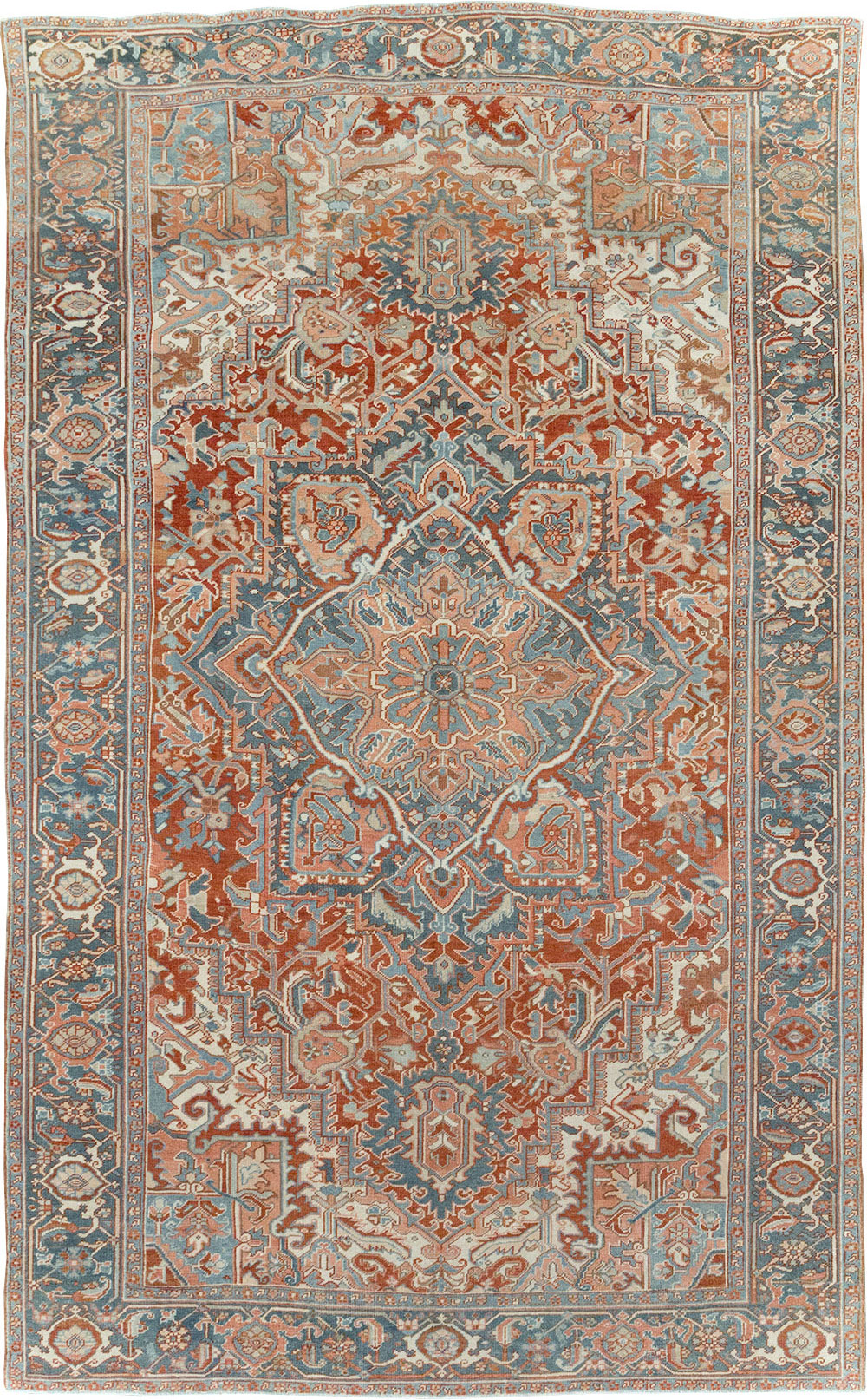 Antique Persian Heriz Room Size Carpet, No.32229 - Galerie Shabab