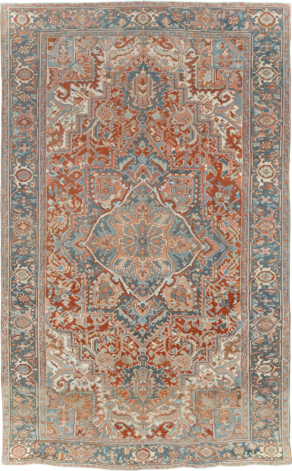 Antique Persian Heriz Room Size Carpet, No.32229 - Galerie Shabab