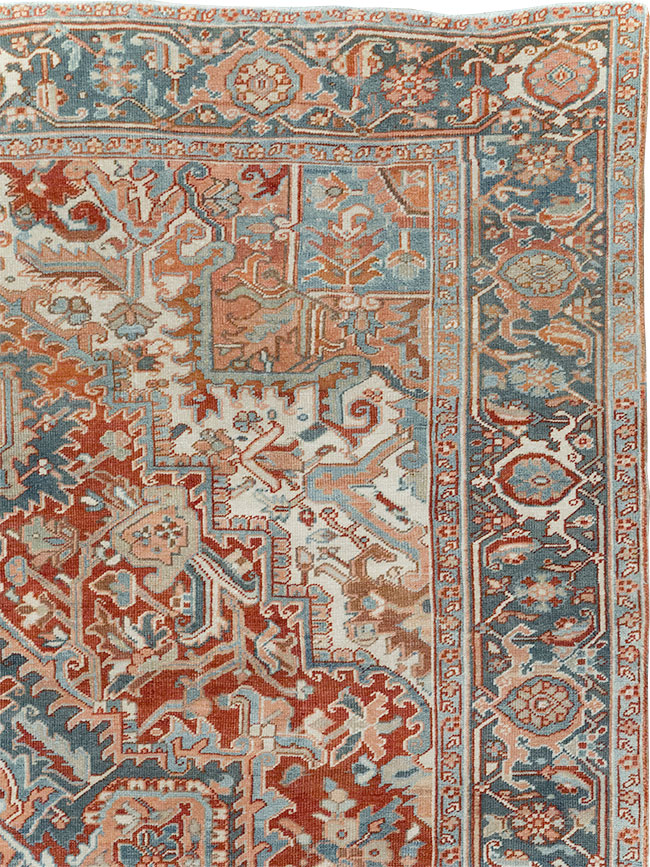 Antique Persian Heriz Room Size Carpet, No.32229 - Galerie Shabab