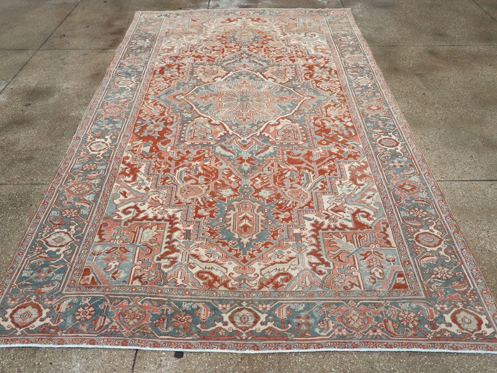 Antique Persian Heriz Room Size Carpet, No.32229 - Galerie Shabab
