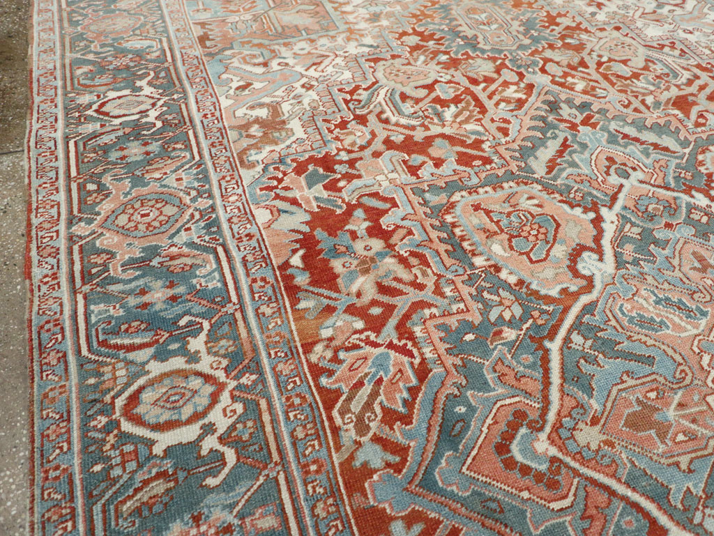 Antique Persian Heriz Room Size Carpet, No.32229 - Galerie Shabab