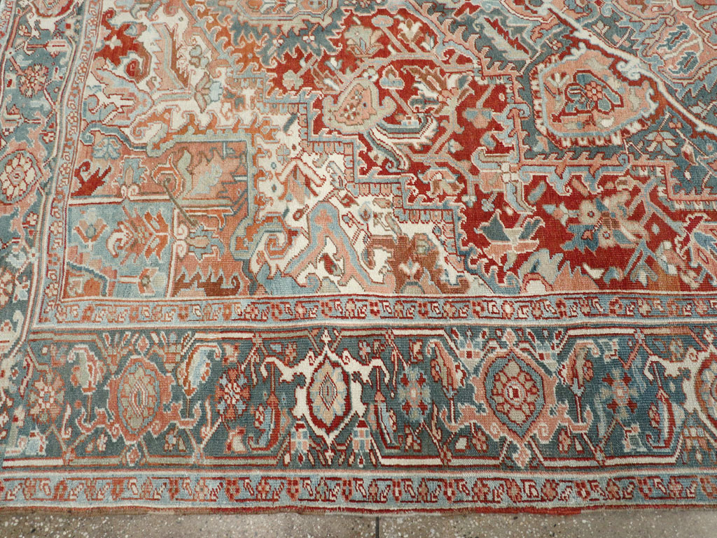 Antique Persian Heriz Room Size Carpet, No.32229 - Galerie Shabab