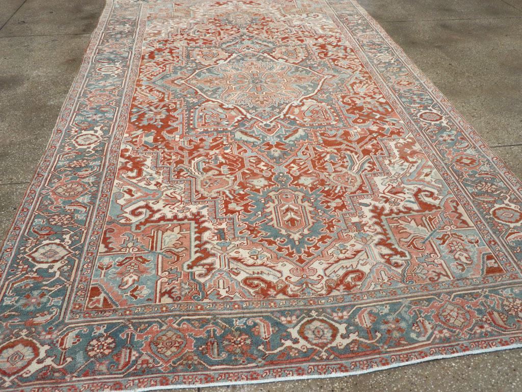 Antique Persian Heriz Room Size Carpet, No.32229 - Galerie Shabab
