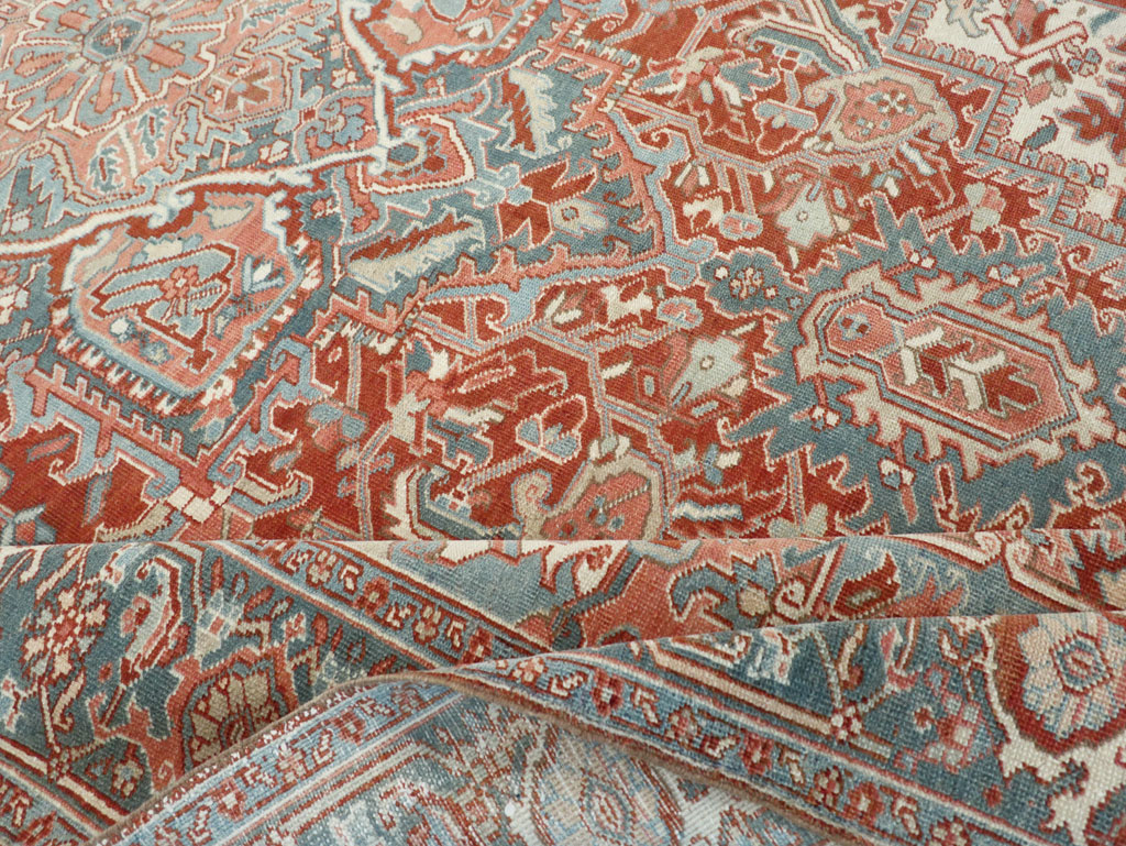 Antique Persian Heriz Room Size Carpet, No.32229 - Galerie Shabab