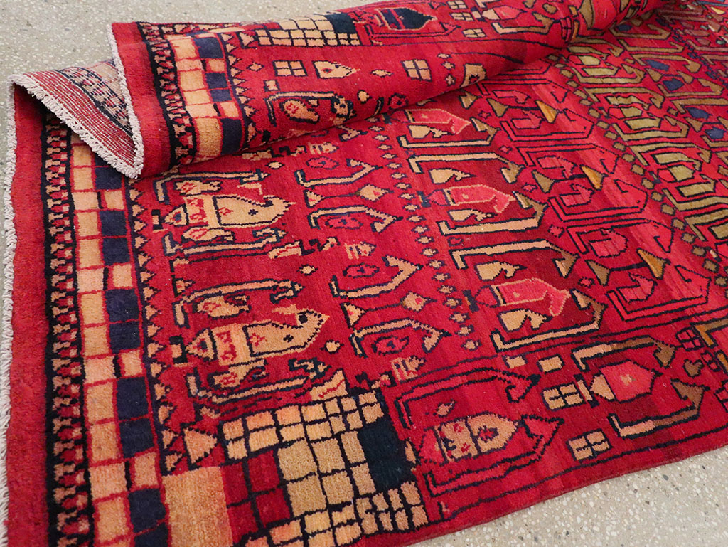 Vintage Persian Gabbeh Accent Rug, No.32232 - Galerie Shabab