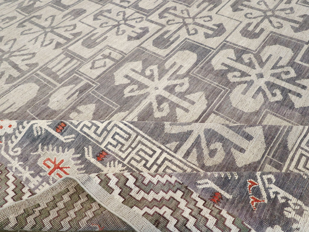 Modern East Turkestan Khotan Large Square Carpet, No.32245 - Galerie Shabab