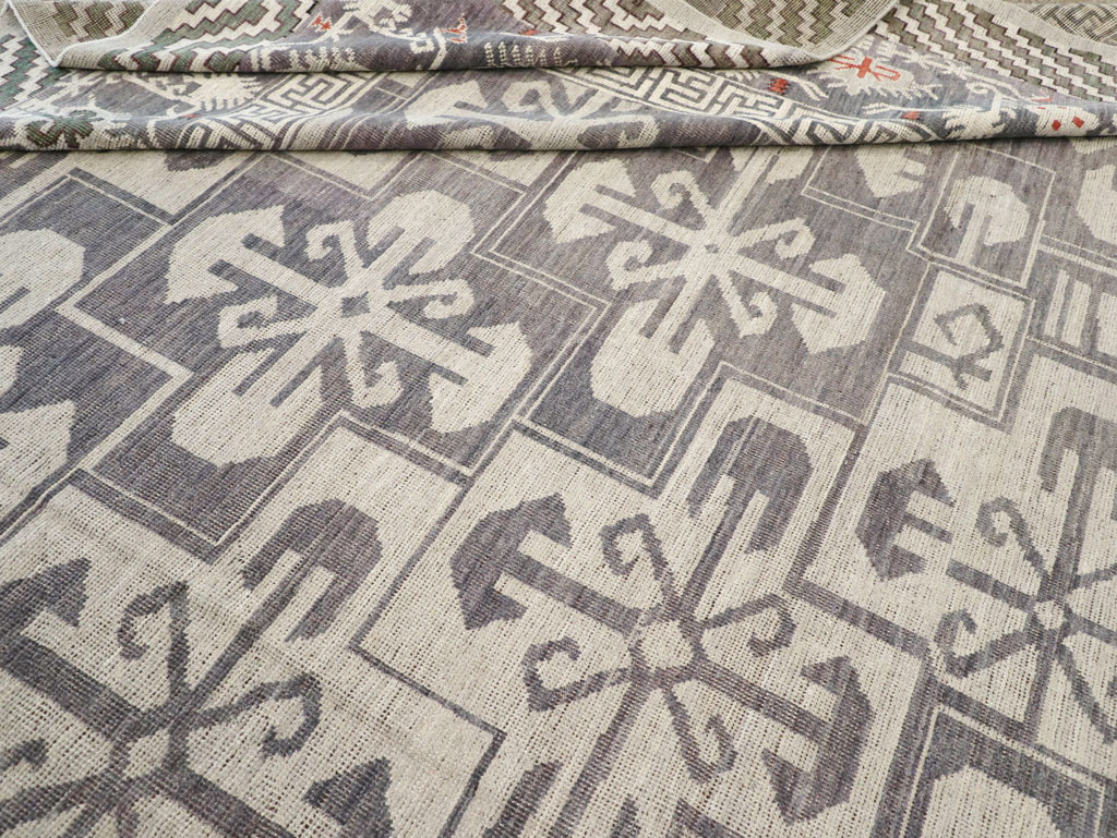 Modern East Turkestan Khotan Large Square Carpet, No.32245 - Galerie Shabab
