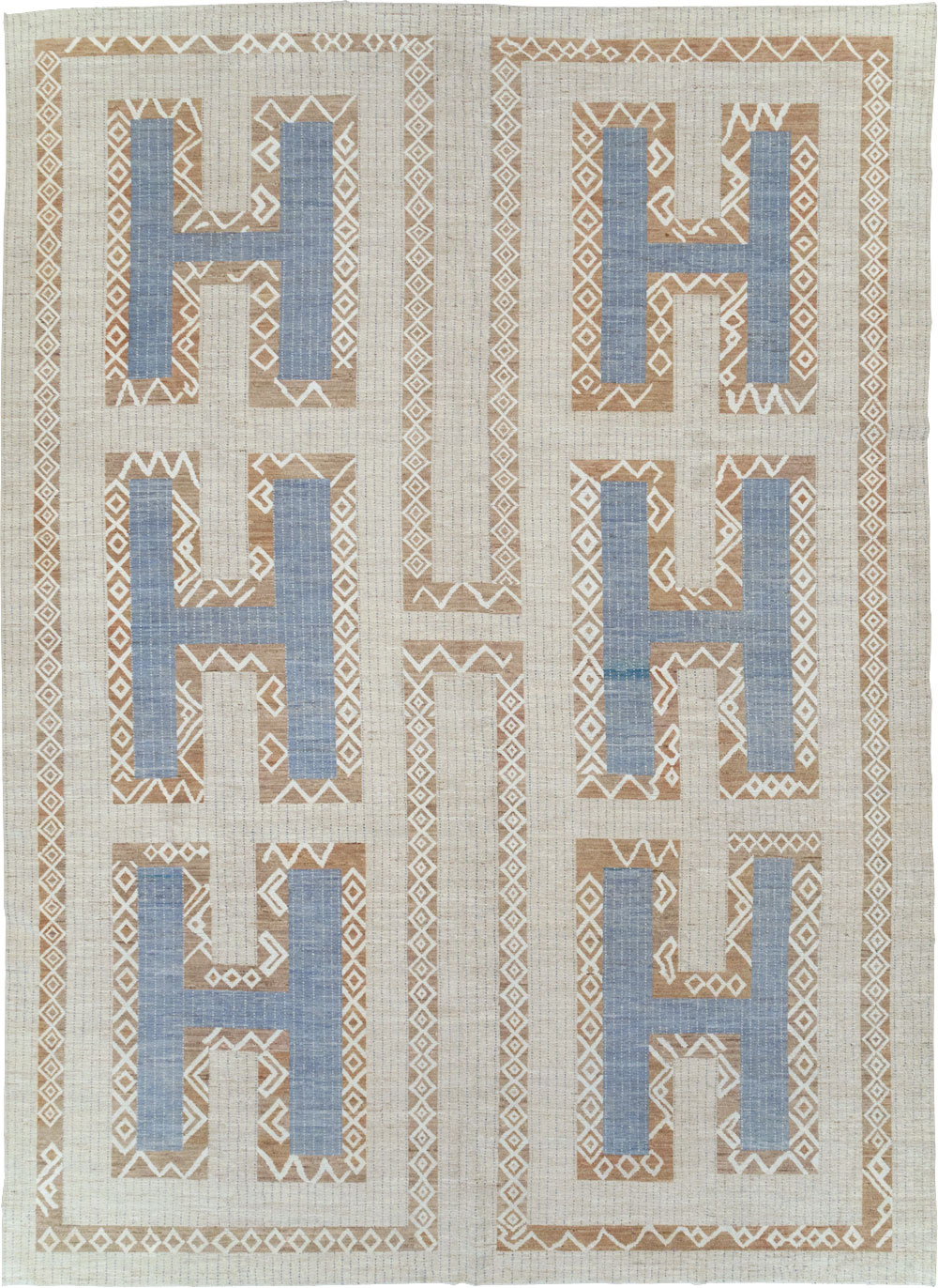 African Tuareg Inspired Modern East Turkestan Khotan Room Size Carpet, No.32248 - Galerie Shabab