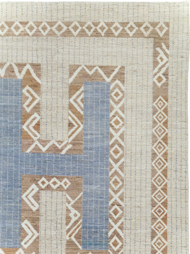 African Tuareg Inspired Modern East Turkestan Khotan Room Size Carpet, No.32248 - Galerie Shabab