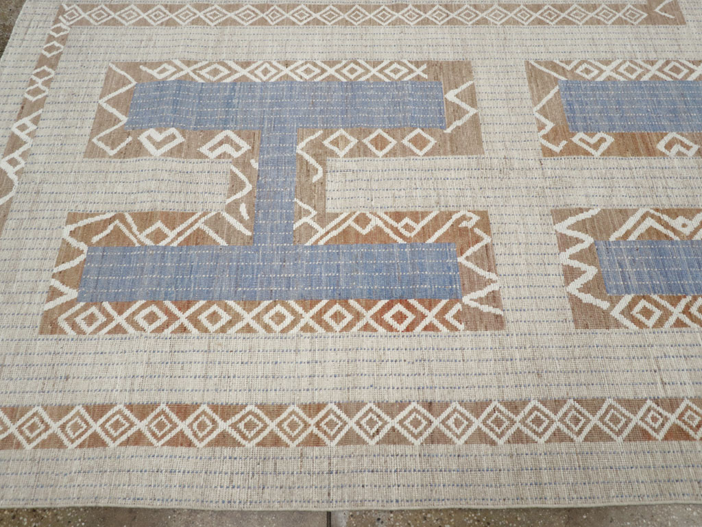 African Tuareg Inspired Modern East Turkestan Khotan Room Size Carpet, No.32248 - Galerie Shabab