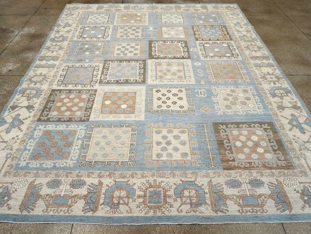 Modern East Turkestan Khotan Room Size Carpet, No.32249 - Galerie Shabab