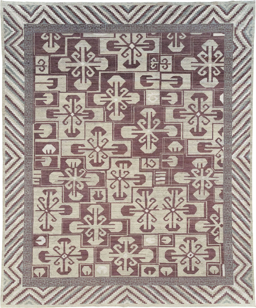 Modern East Turkestan Khotan Large Room Size Carpet, No.32250 - Galerie Shabab