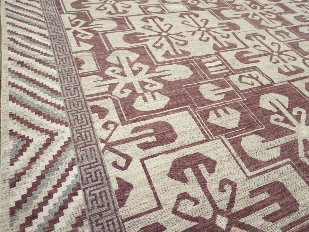 Modern East Turkestan Khotan Large Room Size Carpet, No.32250 - Galerie Shabab