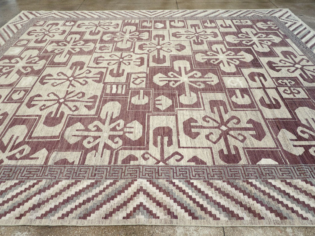 Modern East Turkestan Khotan Large Room Size Carpet, No.32250 - Galerie Shabab