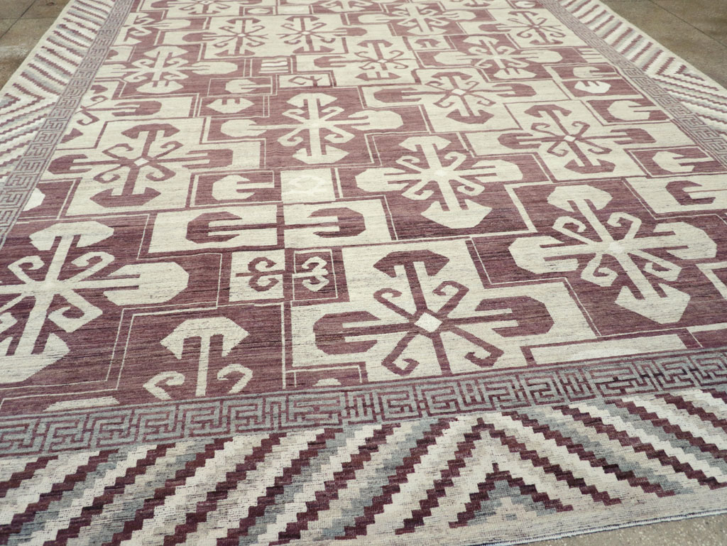 Modern East Turkestan Khotan Large Room Size Carpet, No.32250 - Galerie Shabab