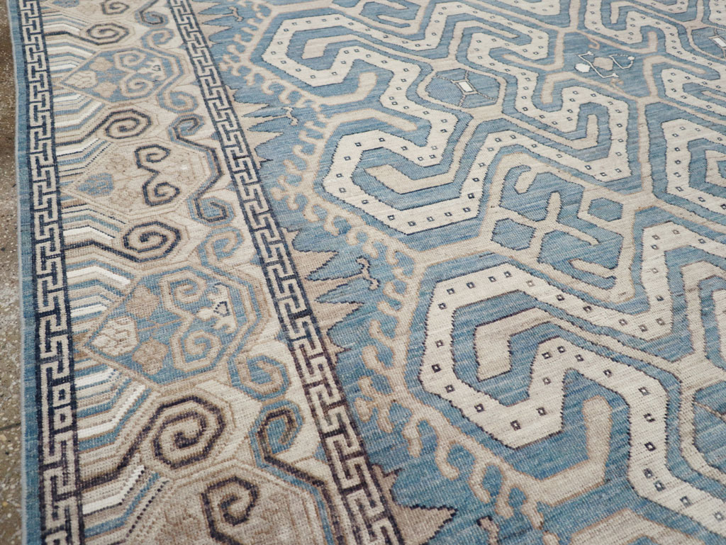 Modern East Turkestan Khotan Room Size Carpet, No.32251 - Galerie Shabab