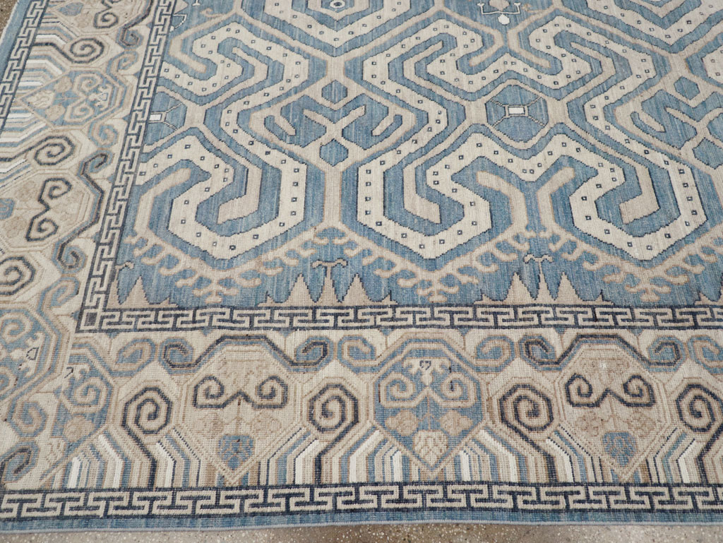 Modern East Turkestan Khotan Room Size Carpet, No.32251 - Galerie Shabab