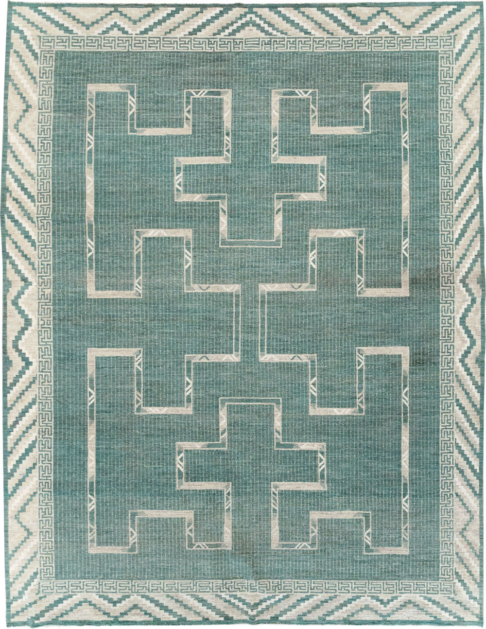 African Tuareg Inspired Modern East Turkestan Khotan Carpet, No.32252 - Galerie Shabab