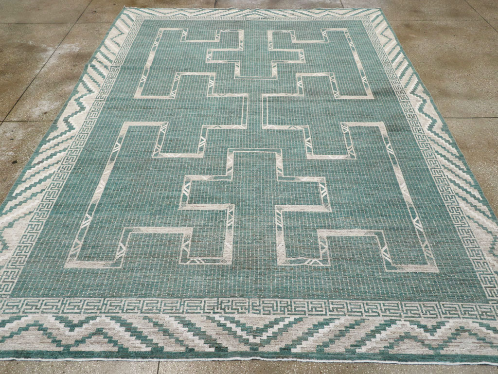 African Tuareg Inspired Modern East Turkestan Khotan Carpet, No.32252 - Galerie Shabab