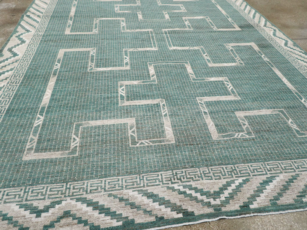 African Tuareg Inspired Modern East Turkestan Khotan Carpet, No.32252 - Galerie Shabab