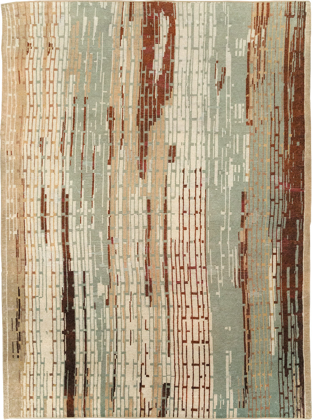 Vintage French Art Deco Small Room Size Carpet, No.32258 - Galerie Shabab