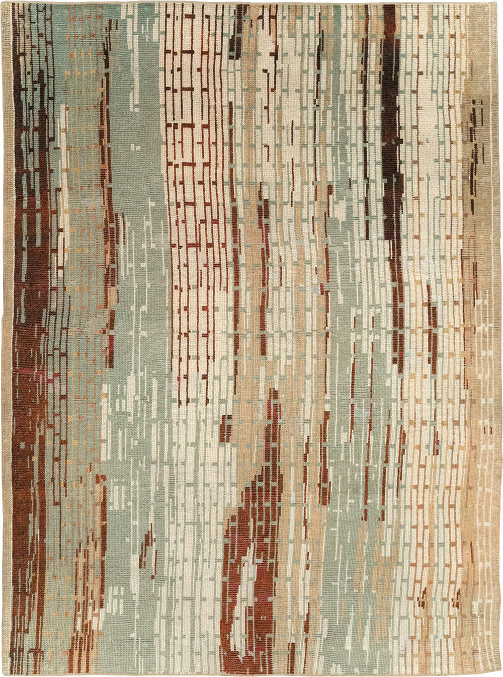 Vintage French Art Deco Small Room Size Carpet, No.32258 - Galerie Shabab