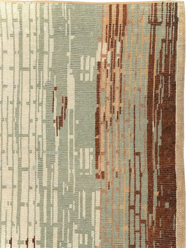 Vintage French Art Deco Small Room Size Carpet, No.32258 - Galerie Shabab