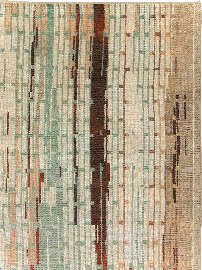 Vintage French Art Deco Small Room Size Carpet, No.32258 - Galerie Shabab