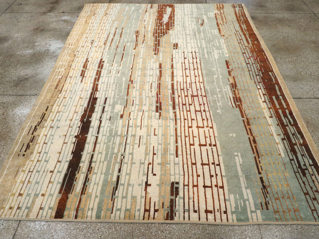 Vintage French Art Deco Small Room Size Carpet, No.32258 - Galerie Shabab