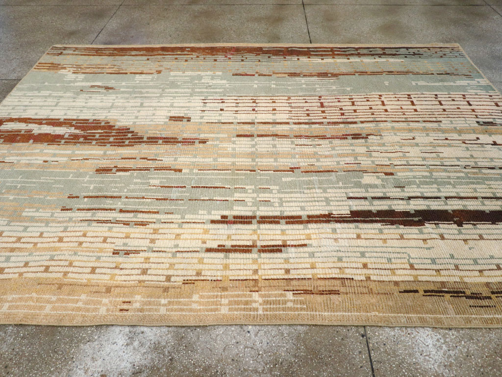 Vintage French Art Deco Small Room Size Carpet, No.32258 - Galerie Shabab
