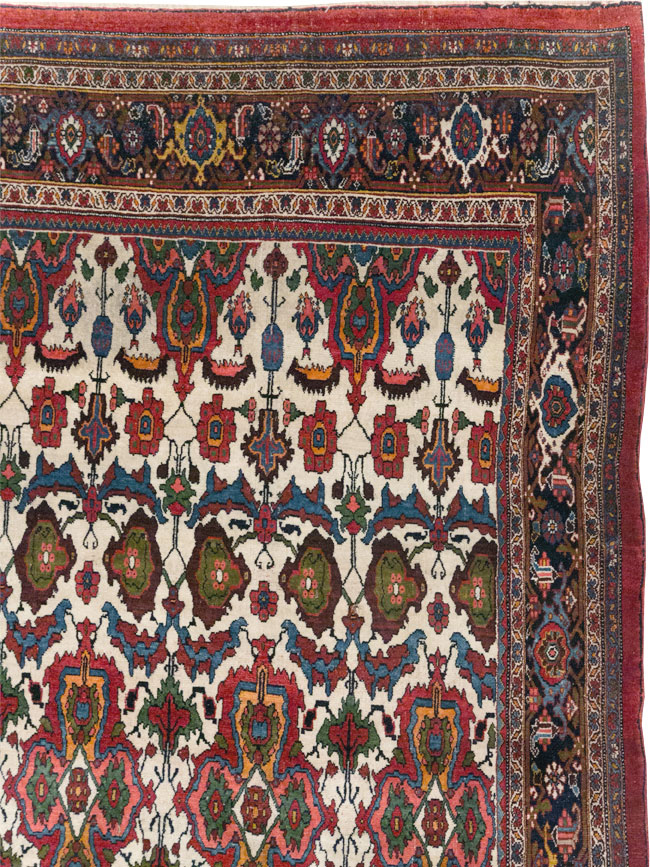 Antique Persian Bidjar Room Size Carpet, No.32260 - Galerie Shabab