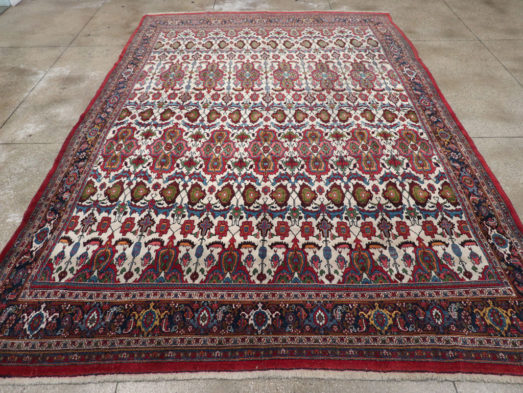 Antique Persian Bidjar Room Size Carpet, No.32260 - Galerie Shabab