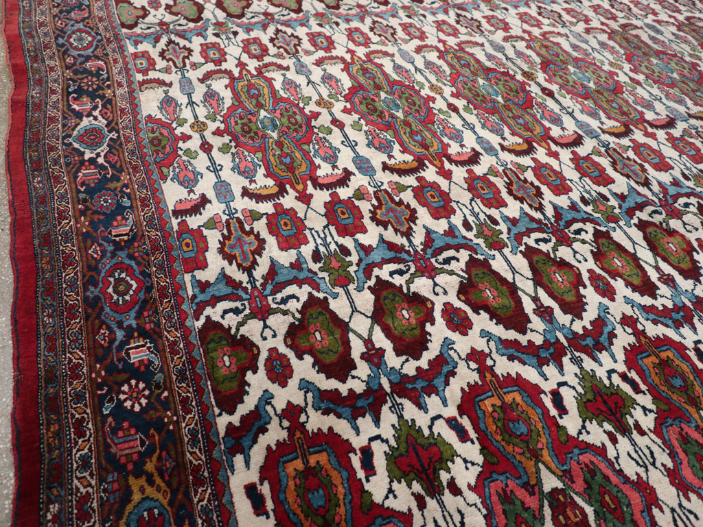 Antique Persian Bidjar Room Size Carpet, No.32260 - Galerie Shabab