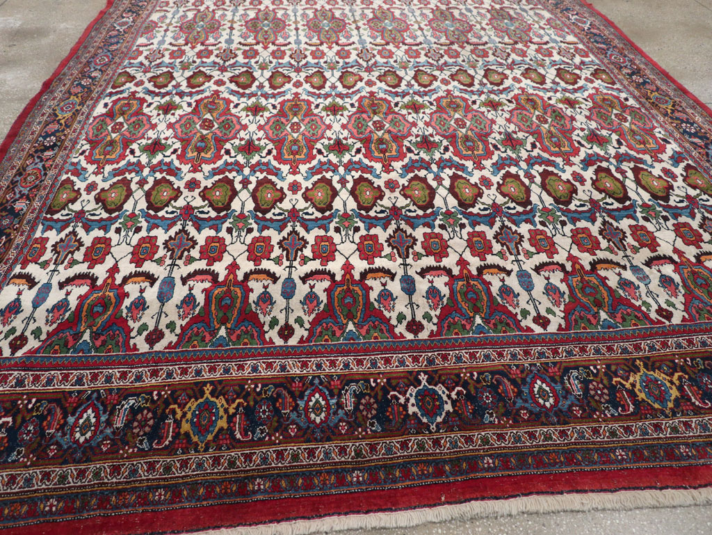 Antique Persian Bidjar Room Size Carpet, No.32260 - Galerie Shabab