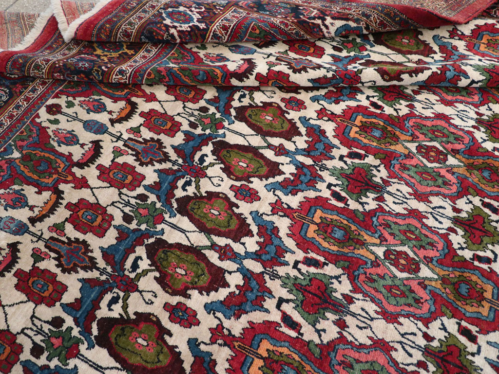 Antique Persian Bidjar Room Size Carpet, No.32260 - Galerie Shabab