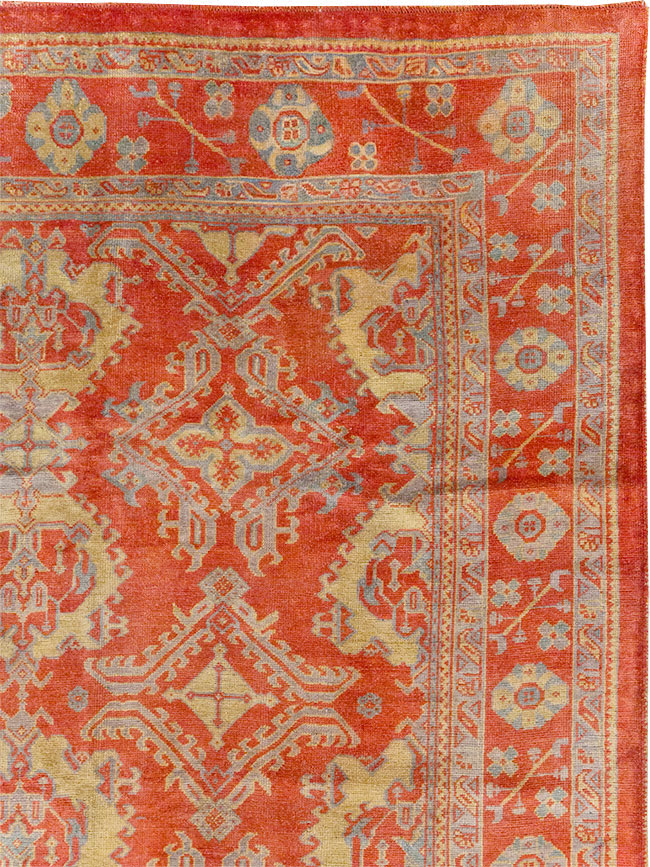 Antique Turkish Oushak Carpet, No.32262 - Galerie Shabab
