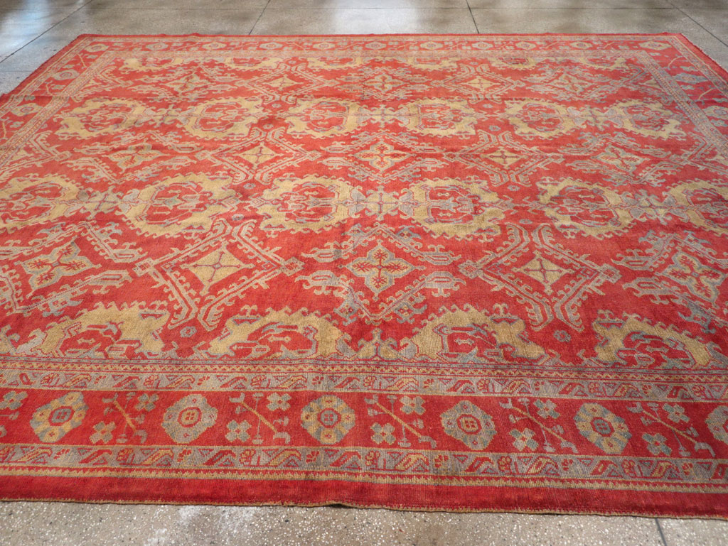 Antique Turkish Oushak Carpet, No.32262 - Galerie Shabab