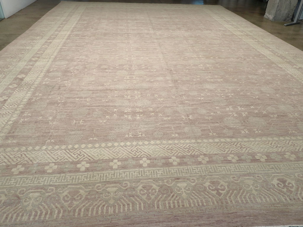 Modern East Turkestan Khotan Oversize Carpet, No.32266 - Galerie Shabab